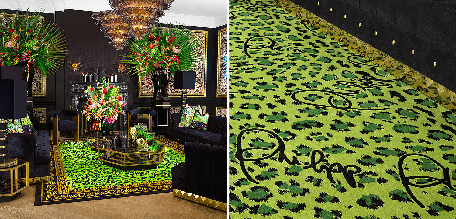 Ковер Philipp Plein Carpet Jungle 300 x 400 cm Зеленый Ковер Philipp Plein Carpet Jungle 300 x 400 cm Зеленый - Loft-Concept во Владивостоке