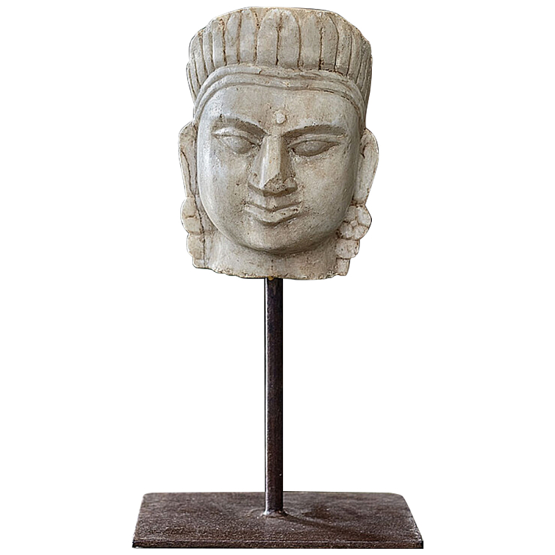 Декоративная статуэтка из мрамора Indian Tribal Chief Statuette Бежевый Декоративная статуэтка из мрамора Indian Tribal Chief Statuette Бежевый во Владивостоке | Loft Concept