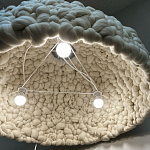Вязаный подвесной светильник из шерсти Dome Wool Lamp  варинант исполнения - 4 | Loft Concept во Владивостоке