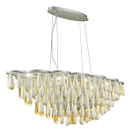 Люстра с подвесками в форме капель на серебристом каркасе Raindrop варинант исполнения - 5 | Loft Concept во Владивостоке