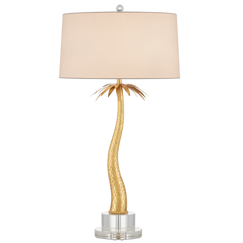 Настольная лампа в виде пальмы Indoor Tropical Floor Lamp Золотой Прозрачный Настольная лампа в виде пальмы Indoor Tropical Floor Lamp Золотой Прозрачный во Владивостоке | Loft Concept