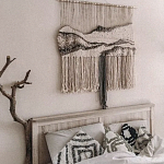 Панно Современный Гобелен ручная работа Туманное Утро варинант исполнения - 3 | Loft Concept во Владивостоке