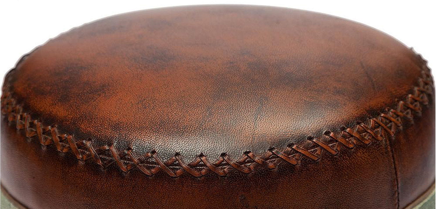 Пуф Vintage Buffalo Leather Pouf Пуф Vintage Buffalo Leather Pouf - Loft-Concept во Владивостоке