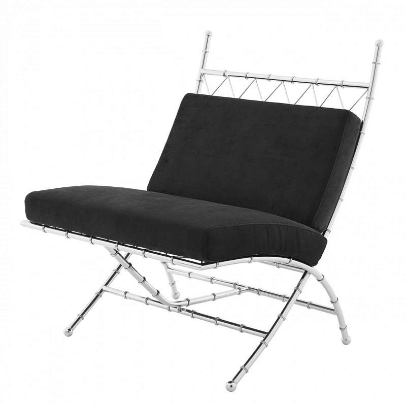 Кресло Eichholtz Folding Chair Ottanio Черный Нержавеющая сталь Кресло Eichholtz Folding Chair Ottanio Черный Нержавеющая сталь во Владивостоке | Loft Concept