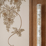 Обои с вышивкой ручной работы Deco Wisteria ﻿Midas colourway on Liso Pearl wool sateen варинант исполнения - 5 | Loft Concept во Владивостоке