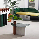 Дизайнерский журнальный стол с рельефным основанием Dutynor варинант исполнения - 4 | Loft Concept во Владивостоке