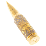 Флеш-карта USB 2.0 на 32 гб в виде пули с гравировкой природы в подарочной коробке Metal Flash Drive варинант исполнения - 1 | Loft Concept во Владивостоке