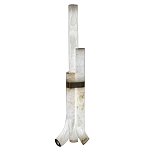 Торшер геометрический с тремя мраморными плафонами Marble Tripod варинант исполнения - 1 | Loft Concept во Владивостоке