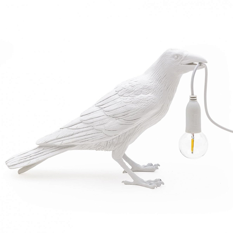 Настольная лампа Seletti Bird Lamp White Waiting Белый Настольная лампа Seletti Bird Lamp White Waiting Белый во Владивостоке | Loft Concept