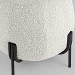 Пуф в ткани букле молочного цвета Pikelet варинант исполнения - 4 | Loft Concept во Владивостоке