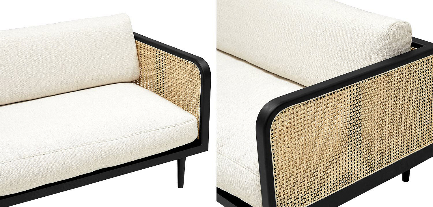Диван Rattan Decor Sofa and Black Диван Rattan Decor Sofa and Black - Loft-Concept во Владивостоке