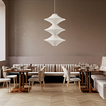 Подвесной вязаный белый светильник «Звезда Востока 03» варинант исполнения - 3 | Loft Concept во Владивостоке