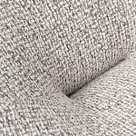 Кресло вращающееся круглой формы из серого шенилла Favorite Vacation Place варинант исполнения - 1 | Loft Concept во Владивостоке