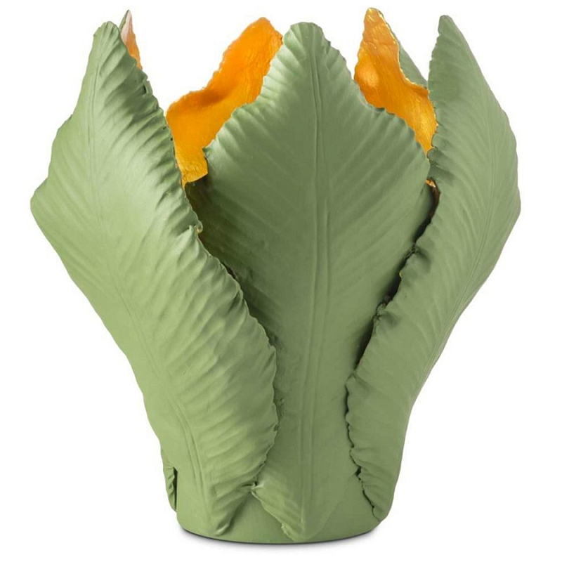 Подсвечник Candleholder Tulip M Золотой Белый Зеленый Подсвечник Candleholder Tulip M Золотой Белый Зеленый во Владивостоке | Loft Concept