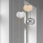 Подвесной светильник с янтарным рифленым стеклянным плафоном Ferm Living варинант исполнения - 8 | Loft Concept во Владивостоке