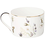 Чайная пара из фарфора с рисунком цветов 190 мл Garden Whisper Porcelain Set  варинант исполнения - 1 | Loft Concept во Владивостоке