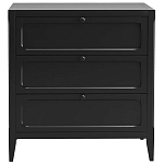 Комод с 3-мя ящиками черный Silva Black Chest of Drawers варинант исполнения - 2 | Loft Concept во Владивостоке