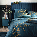 Тумба с одной дверцей Scale Ornament Blue Nightstand варинант исполнения - 4 | Loft Concept во Владивостоке