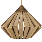 Подвесной светильник из толстых деревянных реек Wooden Slats варинант исполнения - 1 | Loft Concept во Владивостоке