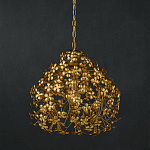 Подвесной светильник золотой с декором в виде лепестков клевера Hanging Clover варинант исполнения - 3 | Loft Concept во Владивостоке