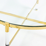 Кофейный столик со столешницей из стекла Crossy варинант исполнения - 2 | Loft Concept во Владивостоке