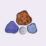 Сет из 4-х тарелок «SAPPHIRE» варинант исполнения - 2 | Loft Concept во Владивостоке