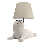 Настольная лампа в детскую Белый морской котик варинант исполнения - 2 | Loft Concept во Владивостоке