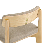 Барный стул из массива ясеня Elegant Ash Shape варинант исполнения - 1 | Loft Concept во Владивостоке