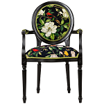 Стул с подлокотниками из натурального бука с изображением птиц и цветов Blooming Birds варинант исполнения - 1 | Loft Concept во Владивостоке