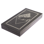 Подарочные нарды из натурального камня с гравировкой Backgammon from Stone варинант исполнения - 8 | Loft Concept во Владивостоке