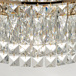 Потолочный светильник круглый с прозрачными подвесками Lunet варинант исполнения - 8 | Loft Concept во Владивостоке