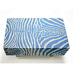 Кофейный стол Kenya Coffee Table Bone Inlay ZEBRA blue варинант исполнения - 1 | Loft Concept во Владивостоке