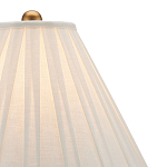 Настольная лампа с фактурным конусовидным абажуром и кожаным каркасом Malifis варинант исполнения - 2 | Loft Concept во Владивостоке