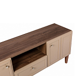 ТВ-тумба бежевая из массива бука с 2-мя дверками и ящиком Wenge Light варинант исполнения - 2 | Loft Concept во Владивостоке