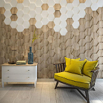 Гипсовая 3D панель с принтографией PM-47 варинант исполнения - 2 | Loft Concept во Владивостоке