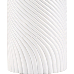 Настольная лампа с белым фактурным корпусом и черным абажуром Twisted варинант исполнения - 1 | Loft Concept во Владивостоке