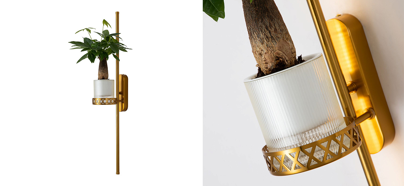 Бра с подставкой для кашпо Plants and Lamps 12 W Бра с подставкой для кашпо Plants and Lamps 12 W - Loft-Concept во Владивостоке