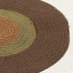 Ковер круглый из хлопка с контрастным узором Bullseye 150 варинант исполнения - 3 | Loft Concept во Владивостоке