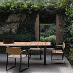 Дизайнерский стул с каркасом из металла с плетеными сиденьем и спинкой GREEN POINT Chair варинант исполнения - 9 | Loft Concept во Владивостоке