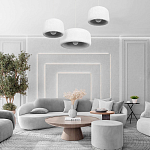 Подвесной светильник с круглым рельефным абажуром Sergey Makhno варинант исполнения - 6 | Loft Concept во Владивостоке