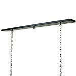 Люстра прямоугольная с 4-мя прозрачными цилиндрическими плафонами  Stamped Cylinders варинант исполнения - 2 | Loft Concept во Владивостоке