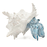 Статуэтка голубой рак с белой раковиной Marine Accessories варинант исполнения - 1 | Loft Concept во Владивостоке