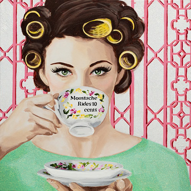 Картина "Moustache Rides 10 Cents" Tea Party Мульти Картина "Moustache Rides 10 Cents" Tea Party Мульти во Владивостоке | Loft Concept