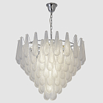 Люстра с подвесками из рифленного стекла в форме капель Textured Glass Chandelier варинант исполнения - 11 | Loft Concept во Владивостоке