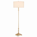 Торшер с абажуром в форме цилиндра на золотистом каркасе Floor lamp Amanda варинант исполнения - 2 | Loft Concept во Владивостоке