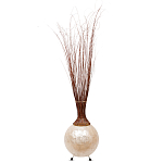 Торшер из перламутра на металлическом каркасе Indonesian Comet варинант исполнения - 2 | Loft Concept во Владивостоке