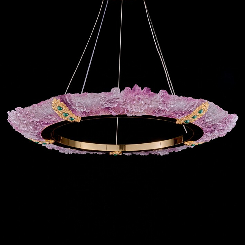 Люстра в форме кольца розовая Warm Pink Light Золотой Розовый Люстра в форме кольца розовая Warm Pink Light Золотой Розовый во Владивостоке | Loft Concept