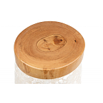 Керамический столик с деревянной столешницей "Пешка" варинант исполнения - 5 | Loft Concept во Владивостоке