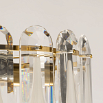 Люстра многоярусная с овальными прозрачными подвесками 36 см Harmonica варинант исполнения - 7 | Loft Concept во Владивостоке