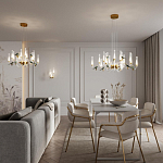 Люстра с декоративными птицами Ganthea D 93 см варинант исполнения - 4 | Loft Concept во Владивостоке